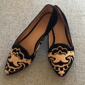 Joie Sabina embroidered flats